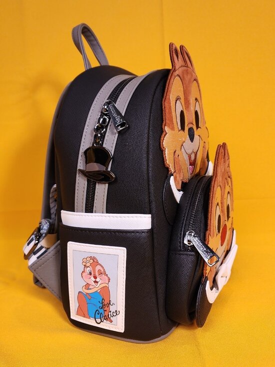 Loungefly Disney Chip N\' Dale Two Chips & A Miss Figural Mini Backpack NEW main image 9